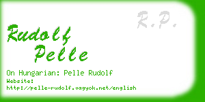 rudolf pelle business card